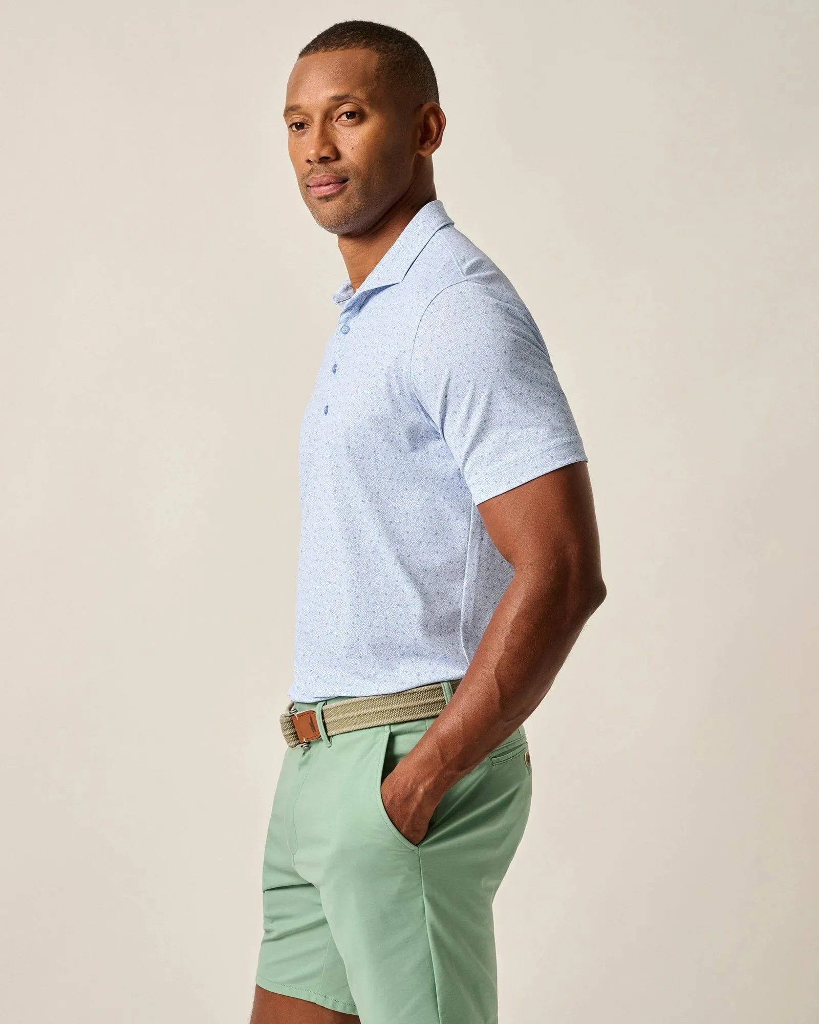 Mens Tori Richard Johnnie-O Junes Prep-Formance Polo Shirt - Seychelles