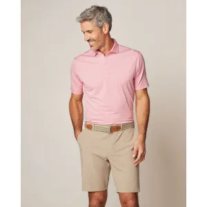 Mens Tori Richard Johnnie-O Lyndon Prep-Formance Pinstripe Polo Shirt - Azalea
