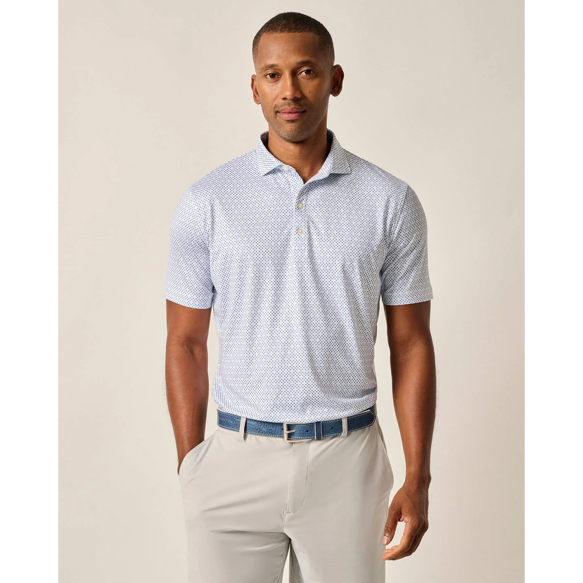 Mens Tori Richard Johnnie-O Maxim Prep-Formance Polo Shirt - Lake