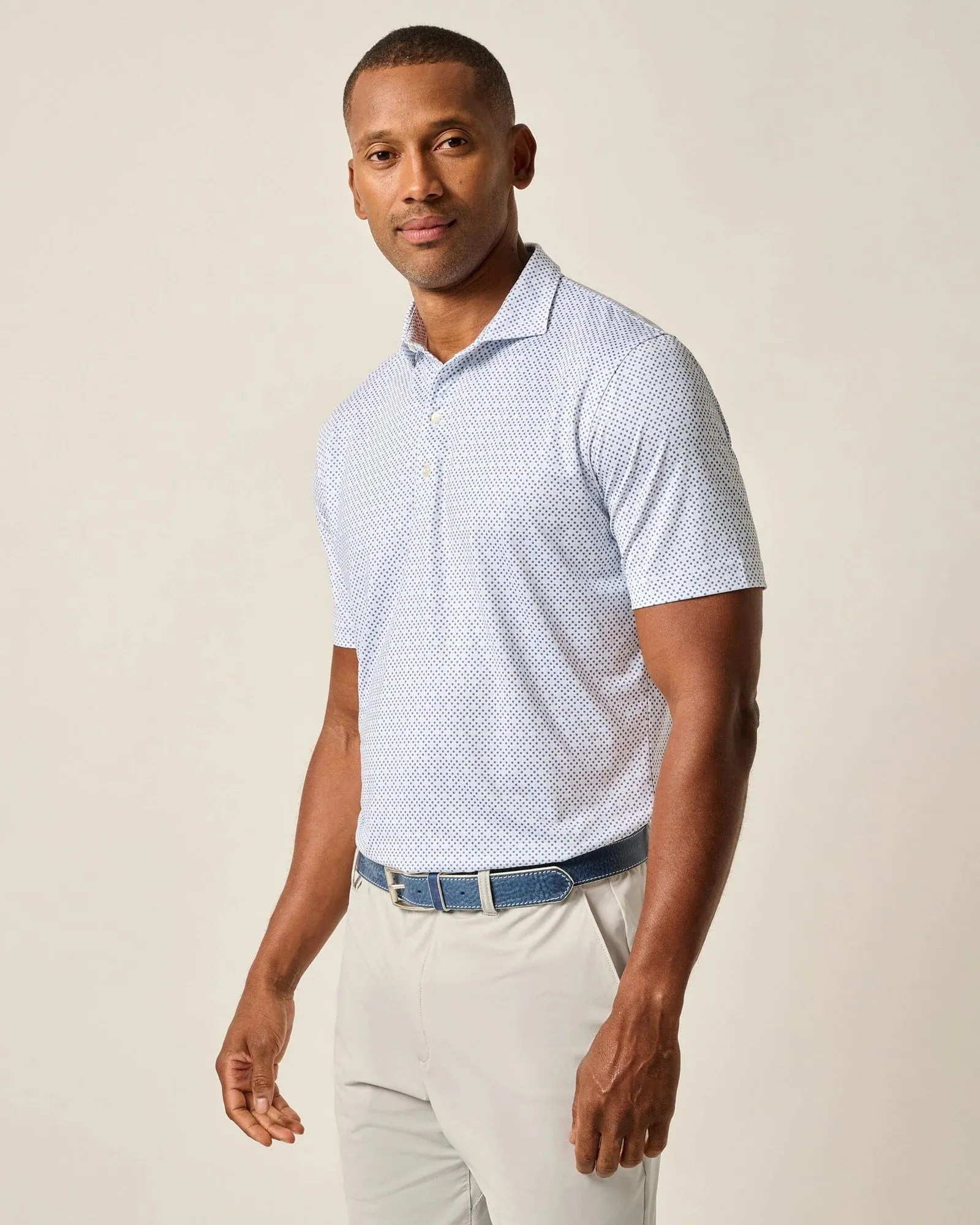 Mens Tori Richard Johnnie-O Maxim Prep-Formance Polo Shirt - Lake