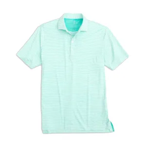 Mens Tori Richard Johnnie-O Seymour Striped Polo Shirt - Caicos