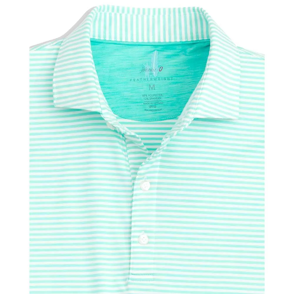 Mens Tori Richard Johnnie-O Seymour Striped Polo Shirt - Caicos