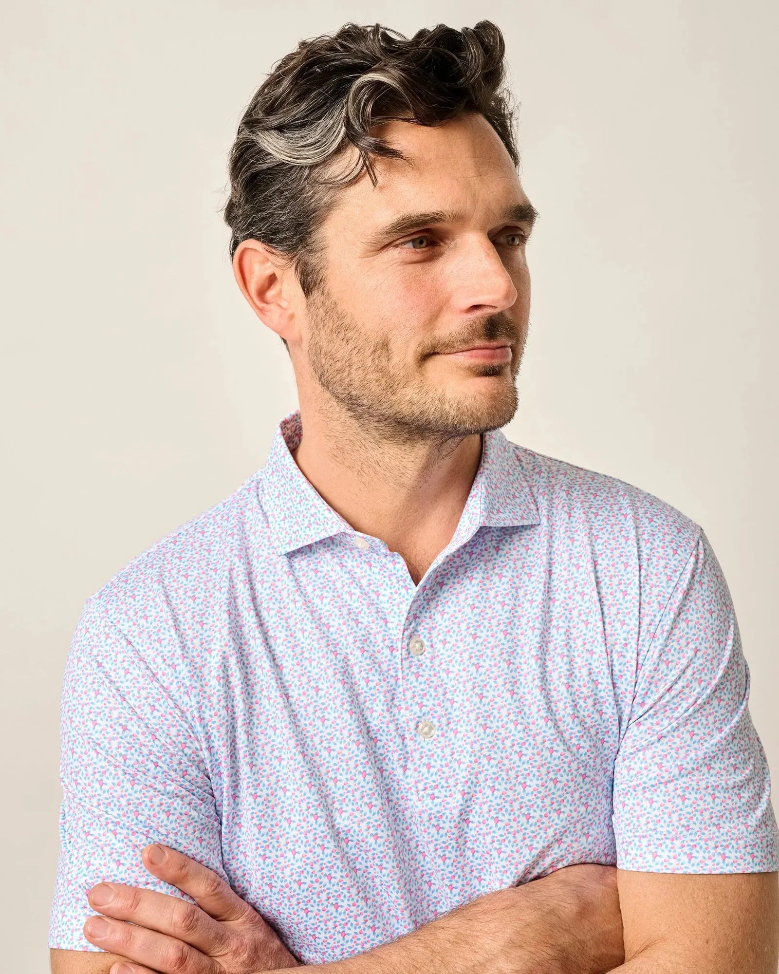 Mens Tori Richard Johnnie-O Springwood Prep-Formace Polo Shirt - Cabo