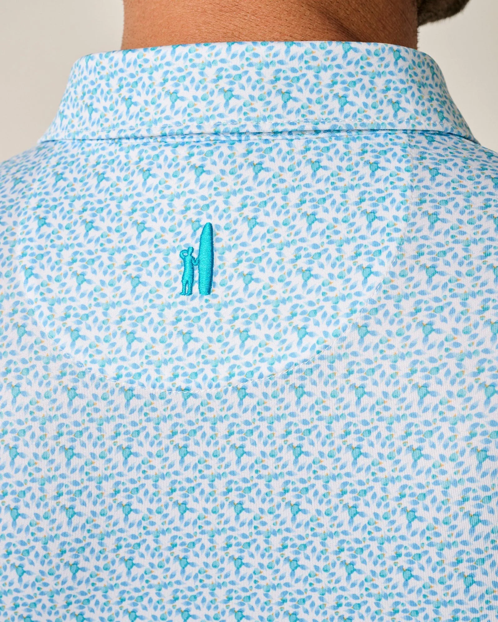 Mens Tori Richard Johnnie-O Springwood Prep-Formace Polo Shirt - Grotto