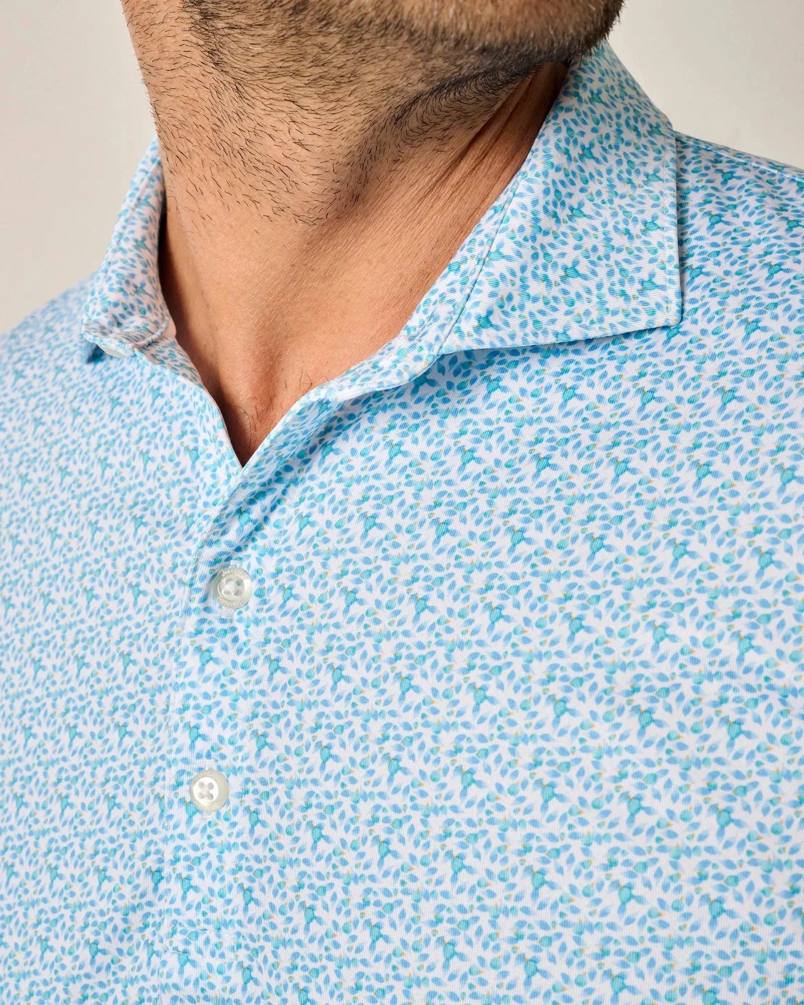 Mens Tori Richard Johnnie-O Springwood Prep-Formace Polo Shirt - Grotto
