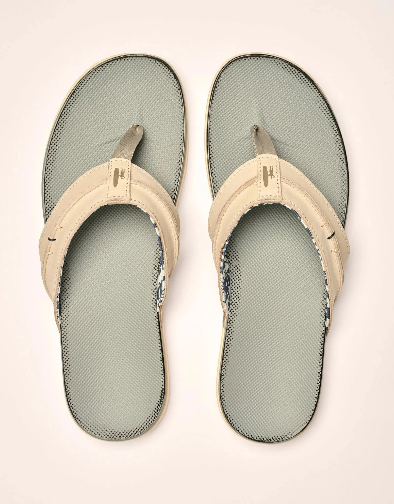 Mens Tori Richard Johnnie-O Starboard Sandals - Gray