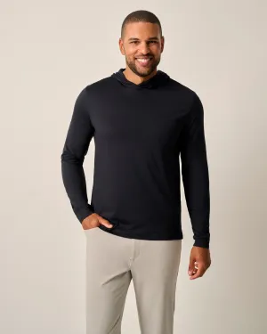 Mens Tori Richard Johnnie-O Talon Hooded Long Sleeve T-Shirt - Black*