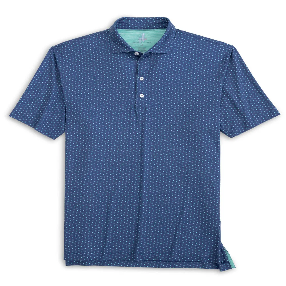 Mens Tori Richard Johnnie-O Top O The Mornin Featherweight Polo Shirt - Lake