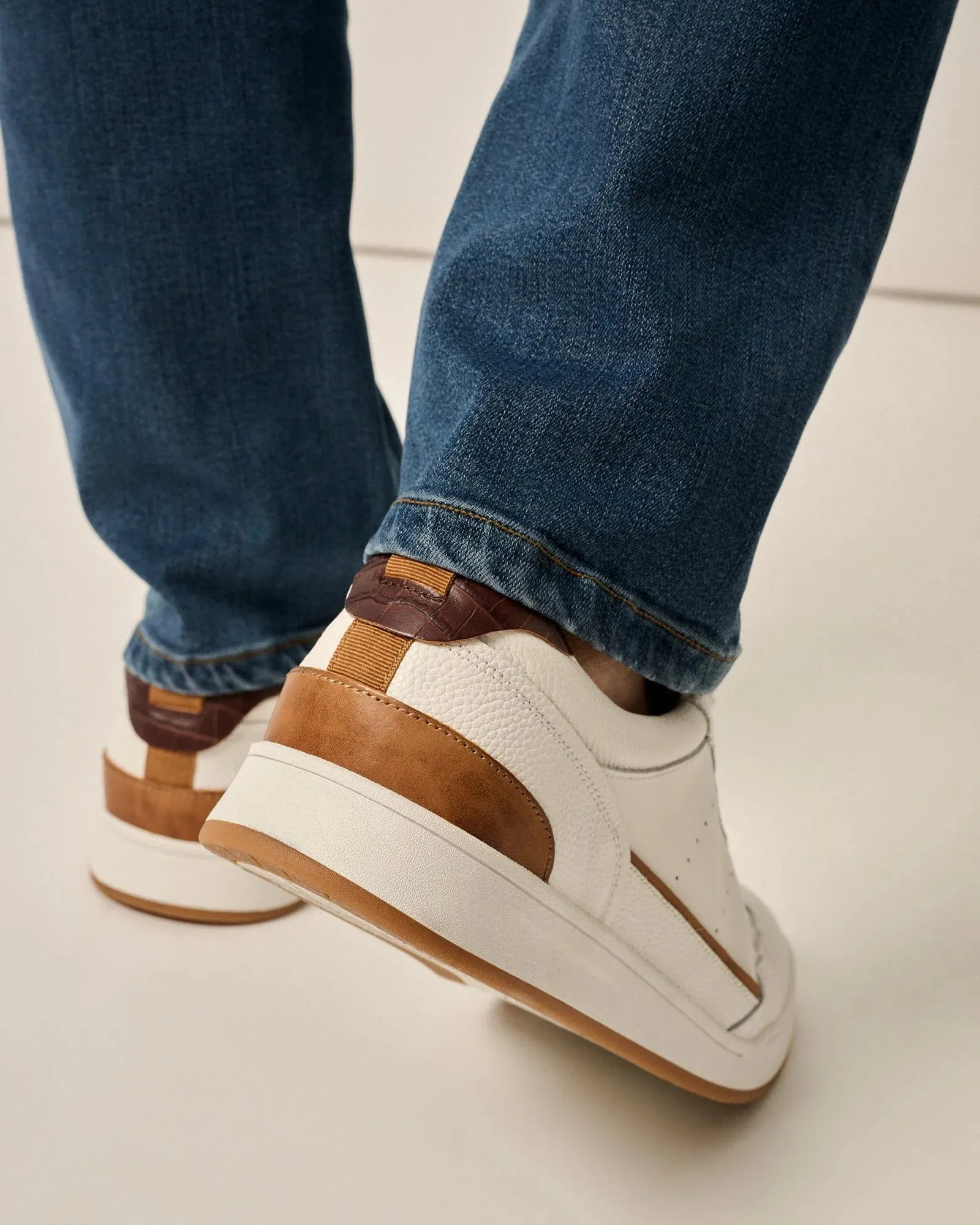Mens Tori Richard Johnnie-O Topspin Royale Sneakers - White