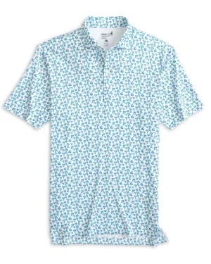 Mens Tori Richard Johnnie-O Vern Prep-Formance Polo Shirt - Peacock