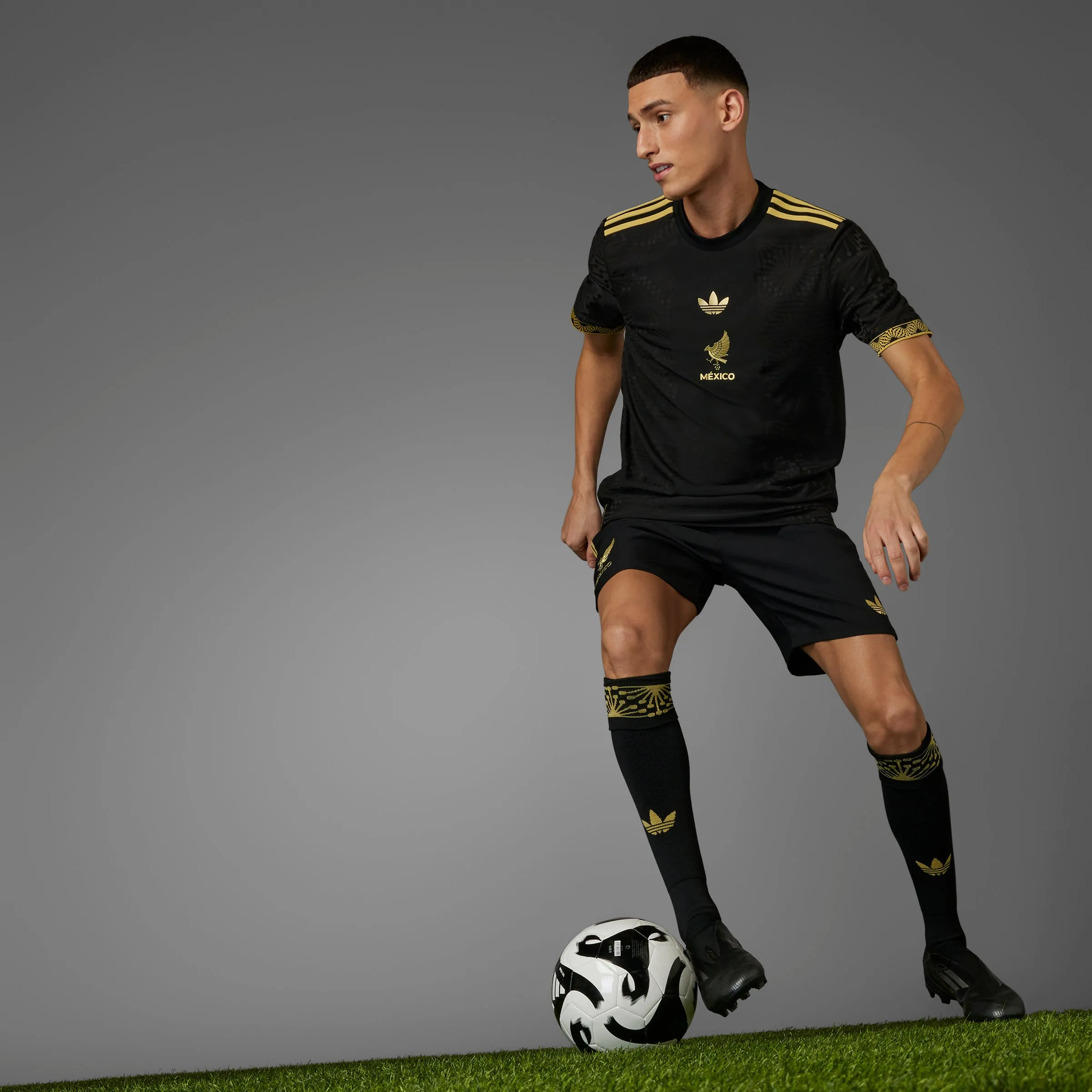 Mexico Gold Jersey - Mens Clothing_Adidas