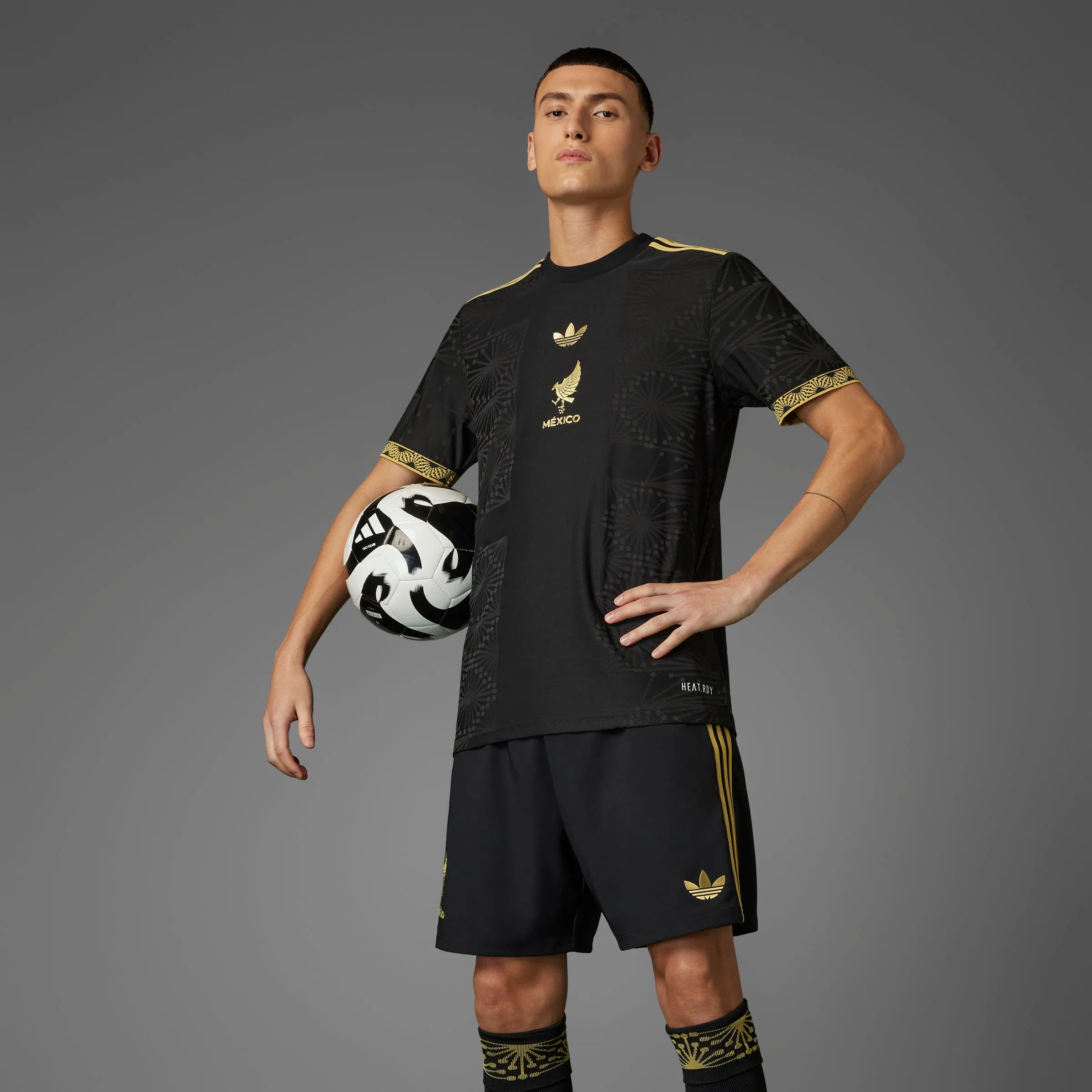 Mexico Gold Jersey - Mens Clothing_Adidas
