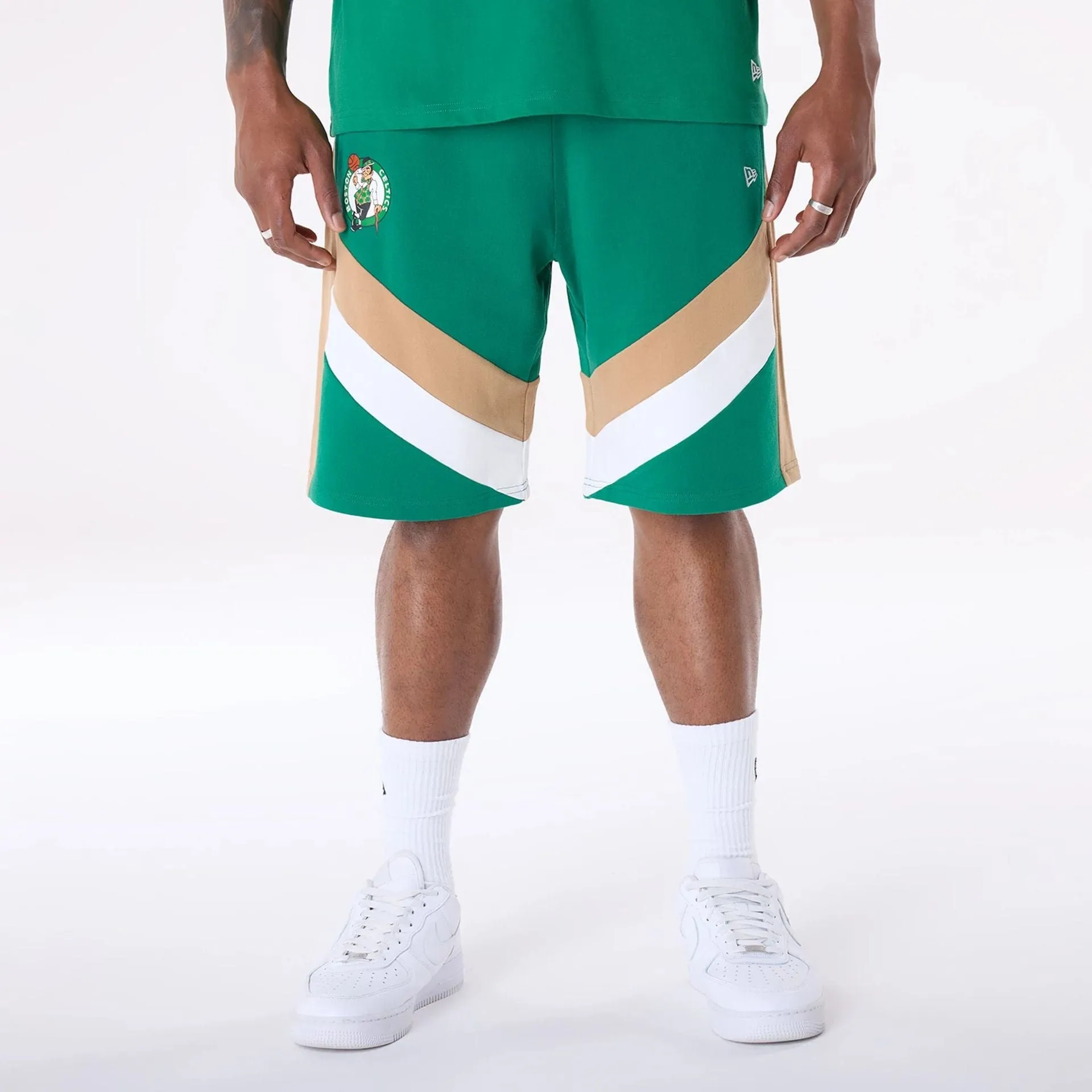 New Era Sport Shorts Boston Celtics NBA Panel Green Shorts