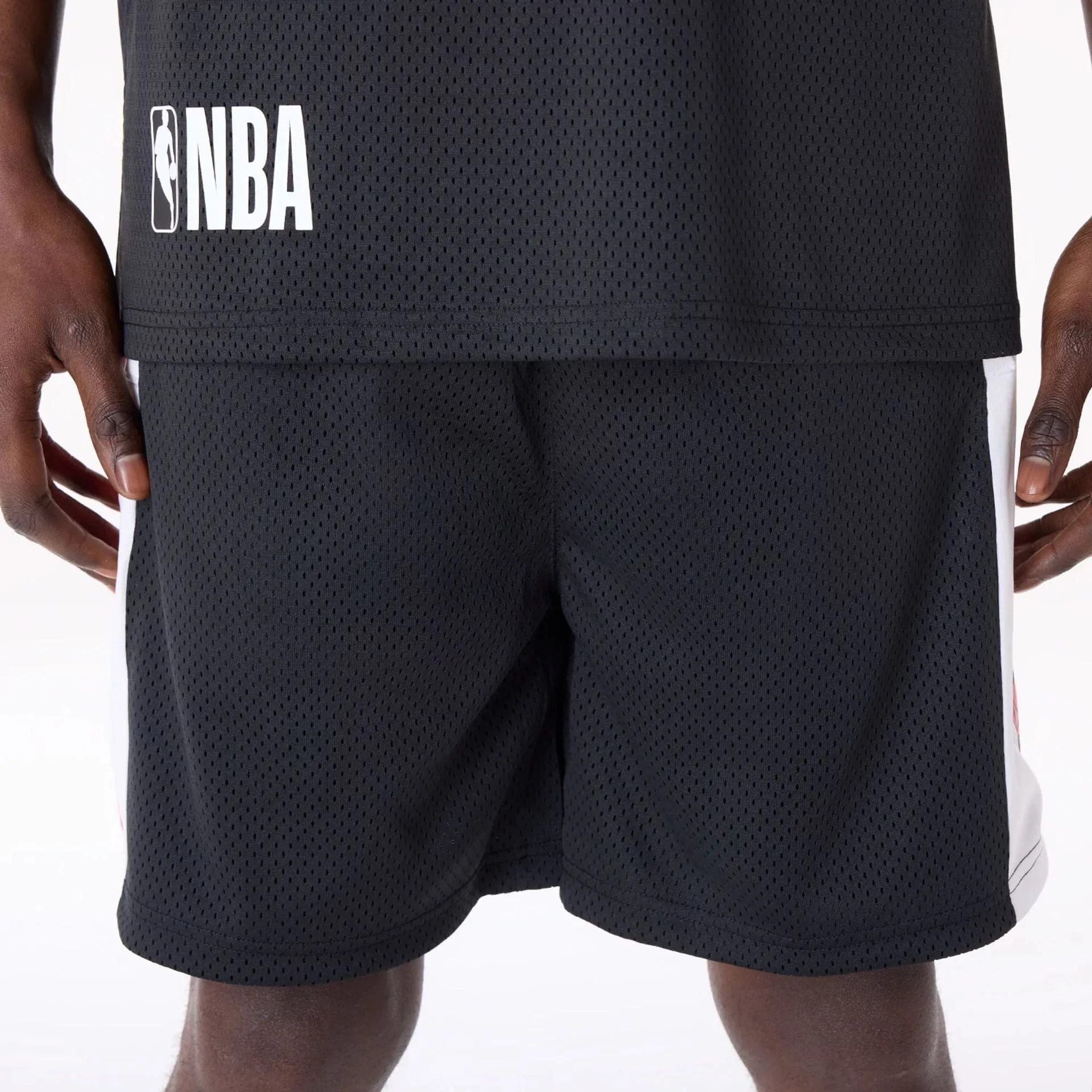 New Era Sport Shorts Chicago Bulls NBA Graphic Black Mesh Shorts
