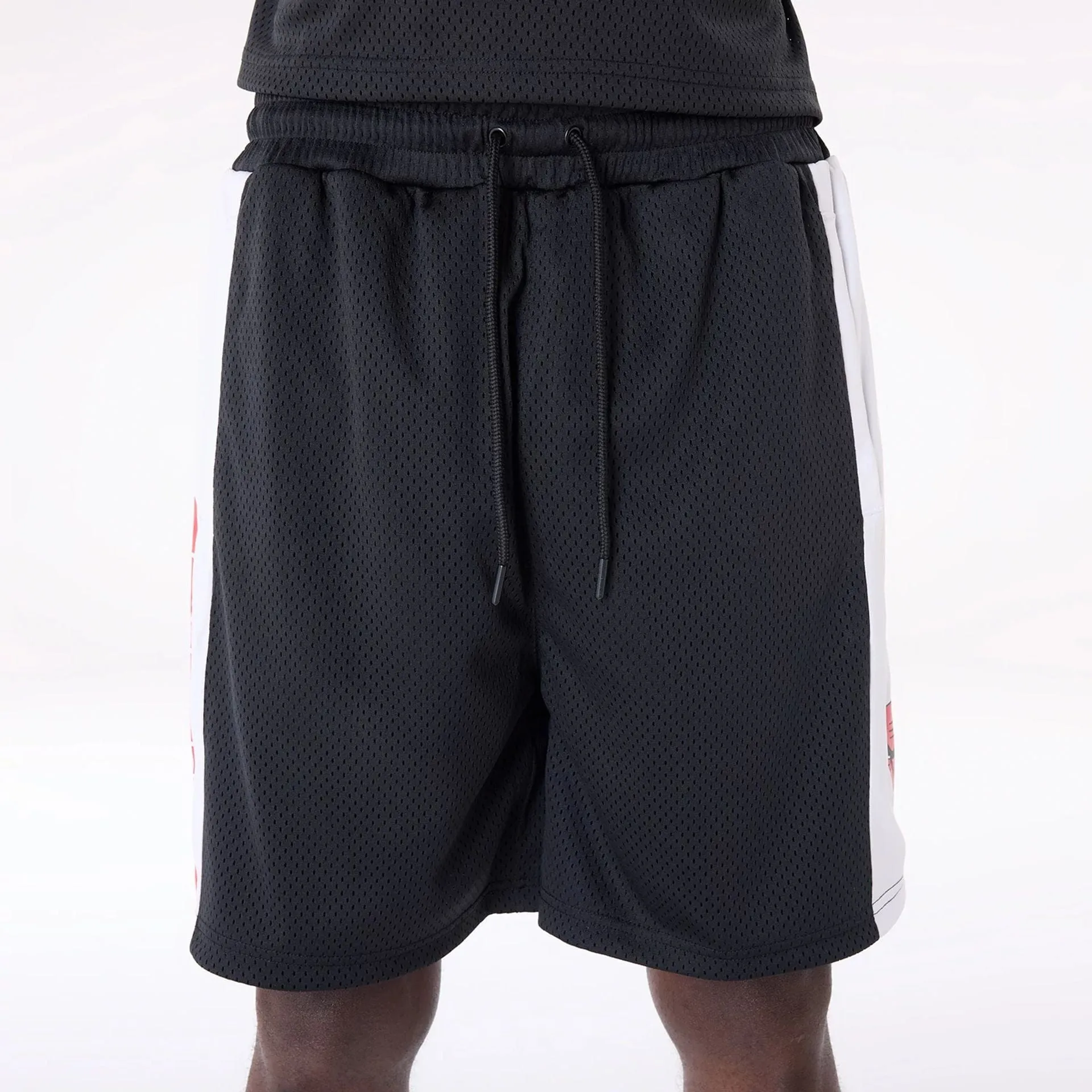 New Era Sport Shorts Chicago Bulls NBA Graphic Black Mesh Shorts