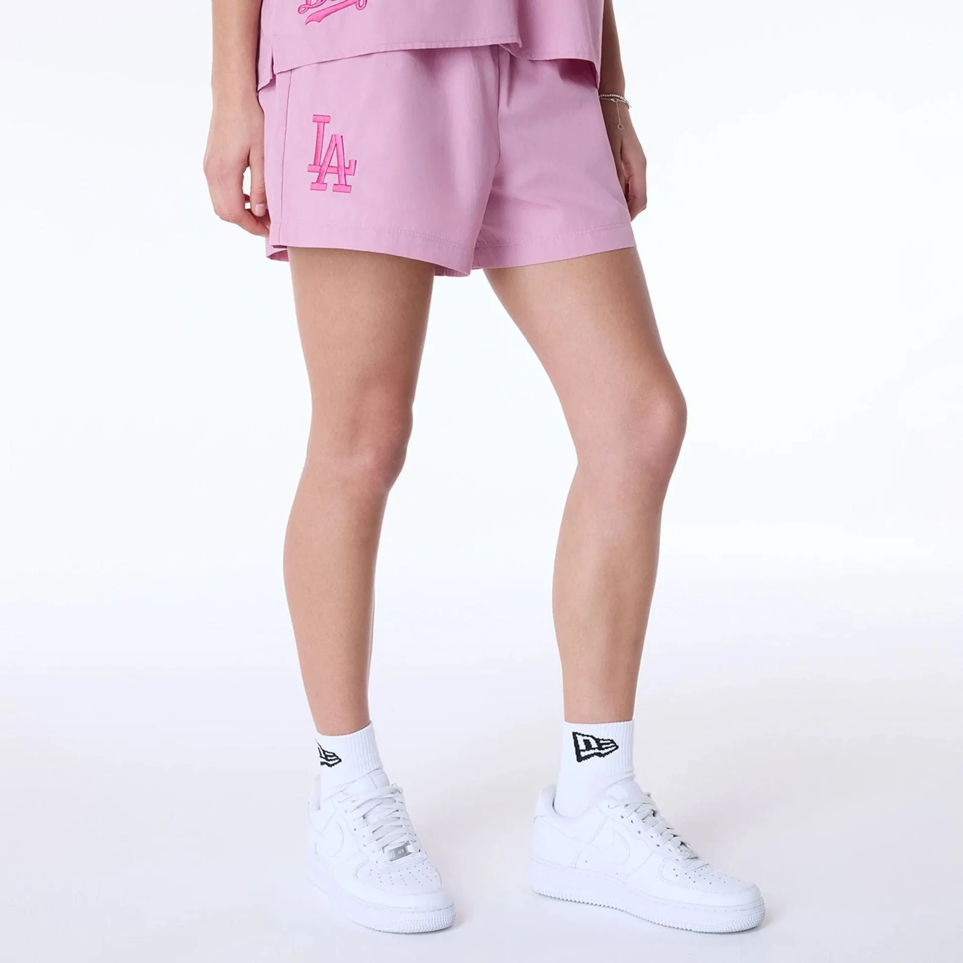 New Era Sport Shorts LA Dodgers Womens MLB Dark Pink Shorts