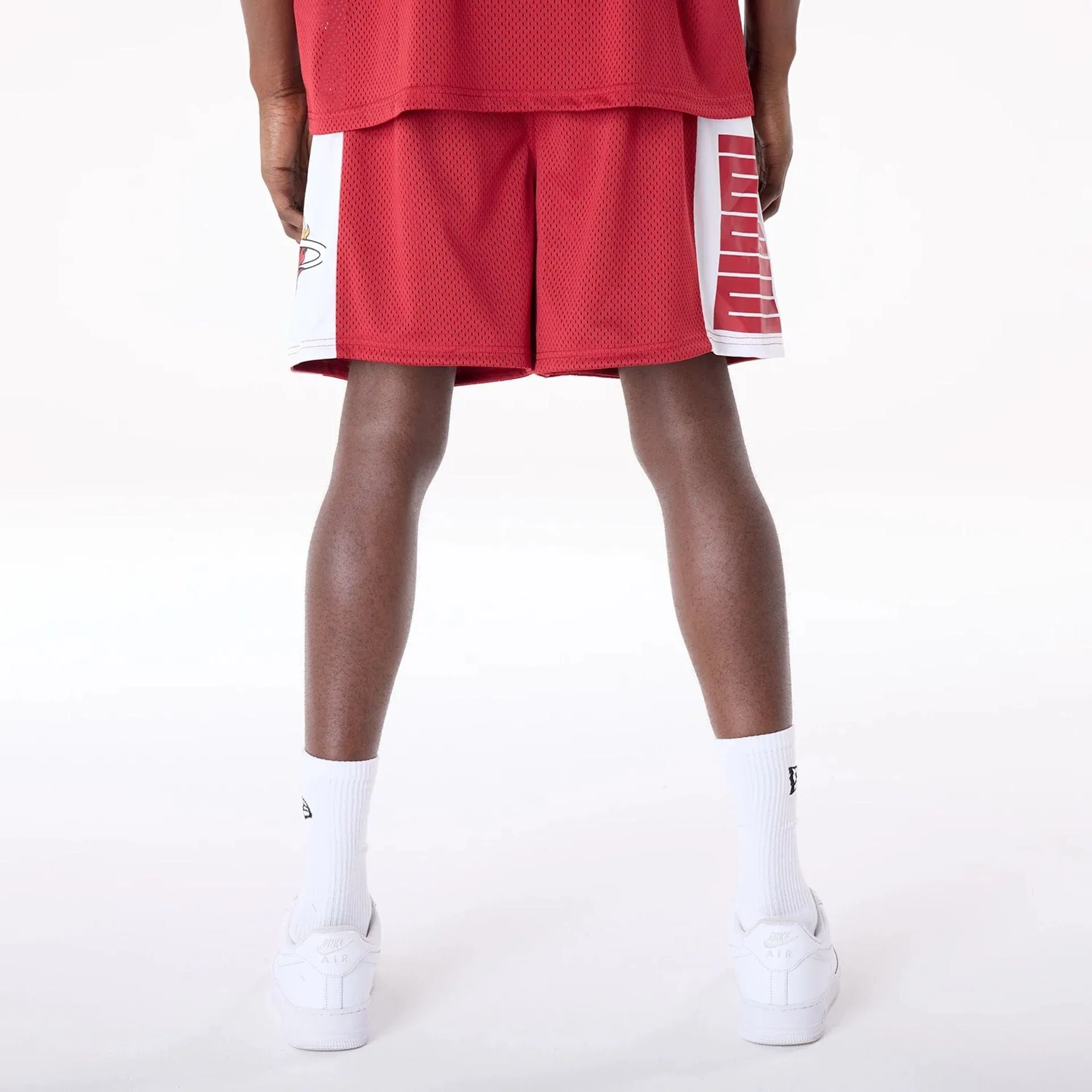 New Era Sport Shorts Miami Heat NBA Graphic Dark Red Mesh Shorts