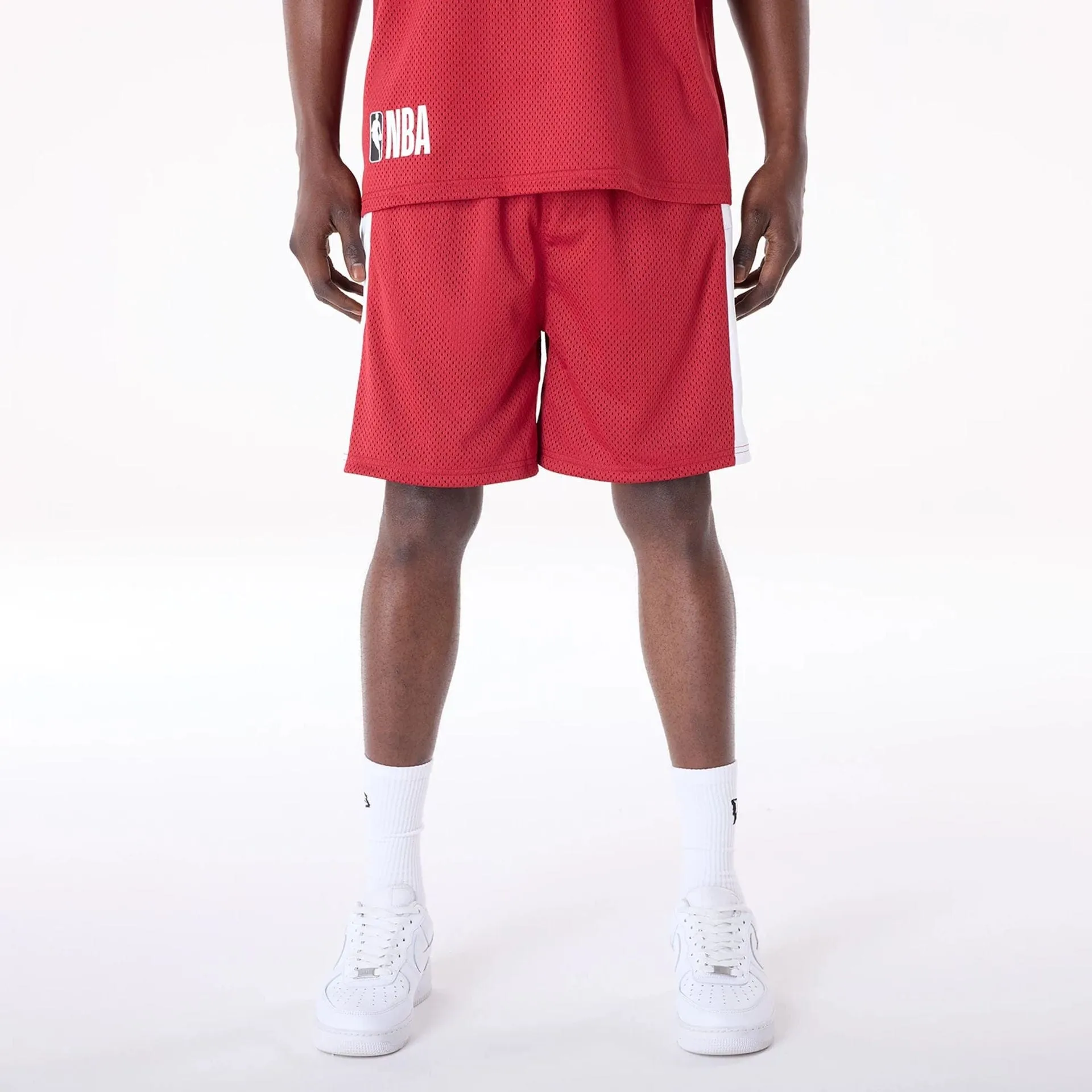 New Era Sport Shorts Miami Heat NBA Graphic Dark Red Mesh Shorts