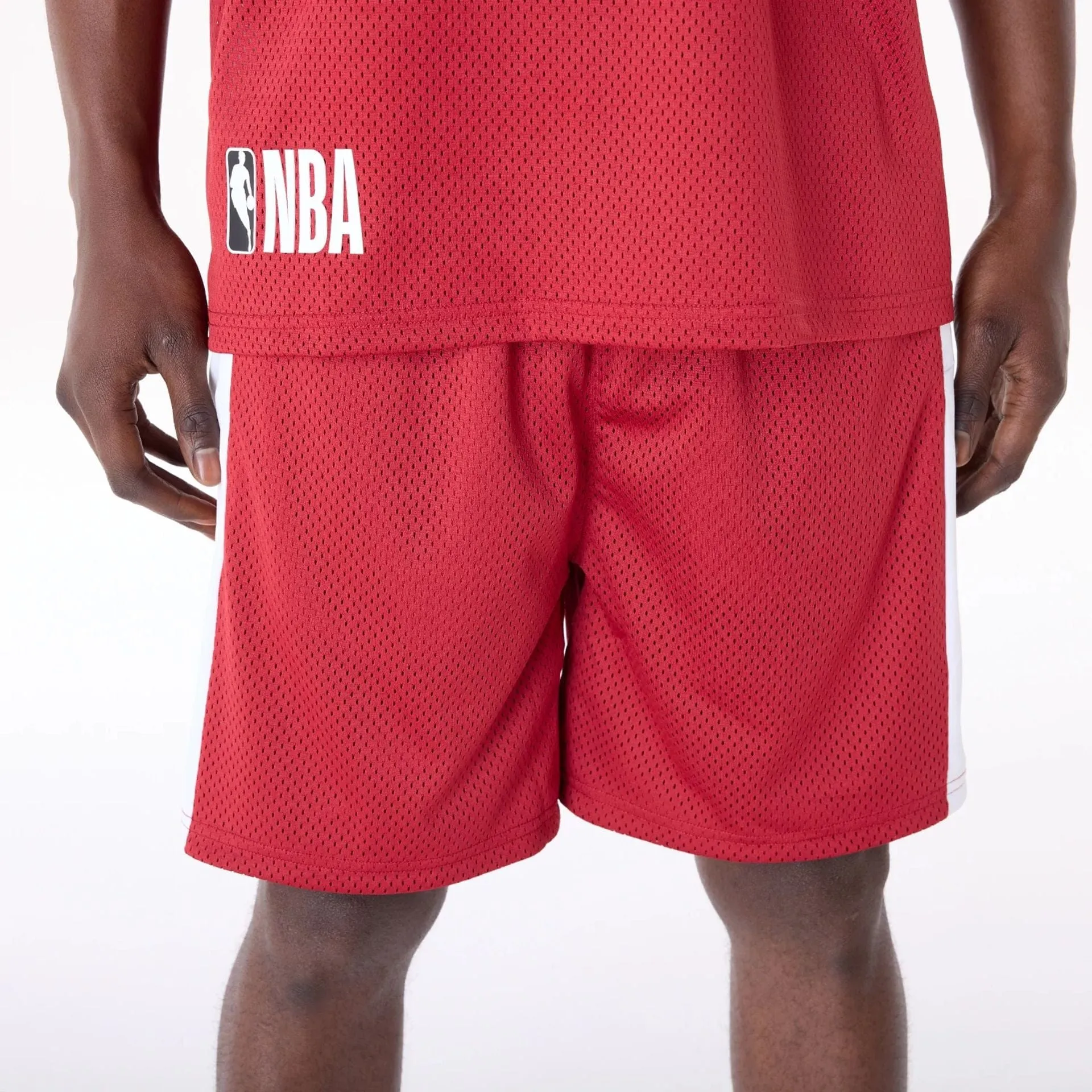 New Era Sport Shorts Miami Heat NBA Graphic Dark Red Mesh Shorts