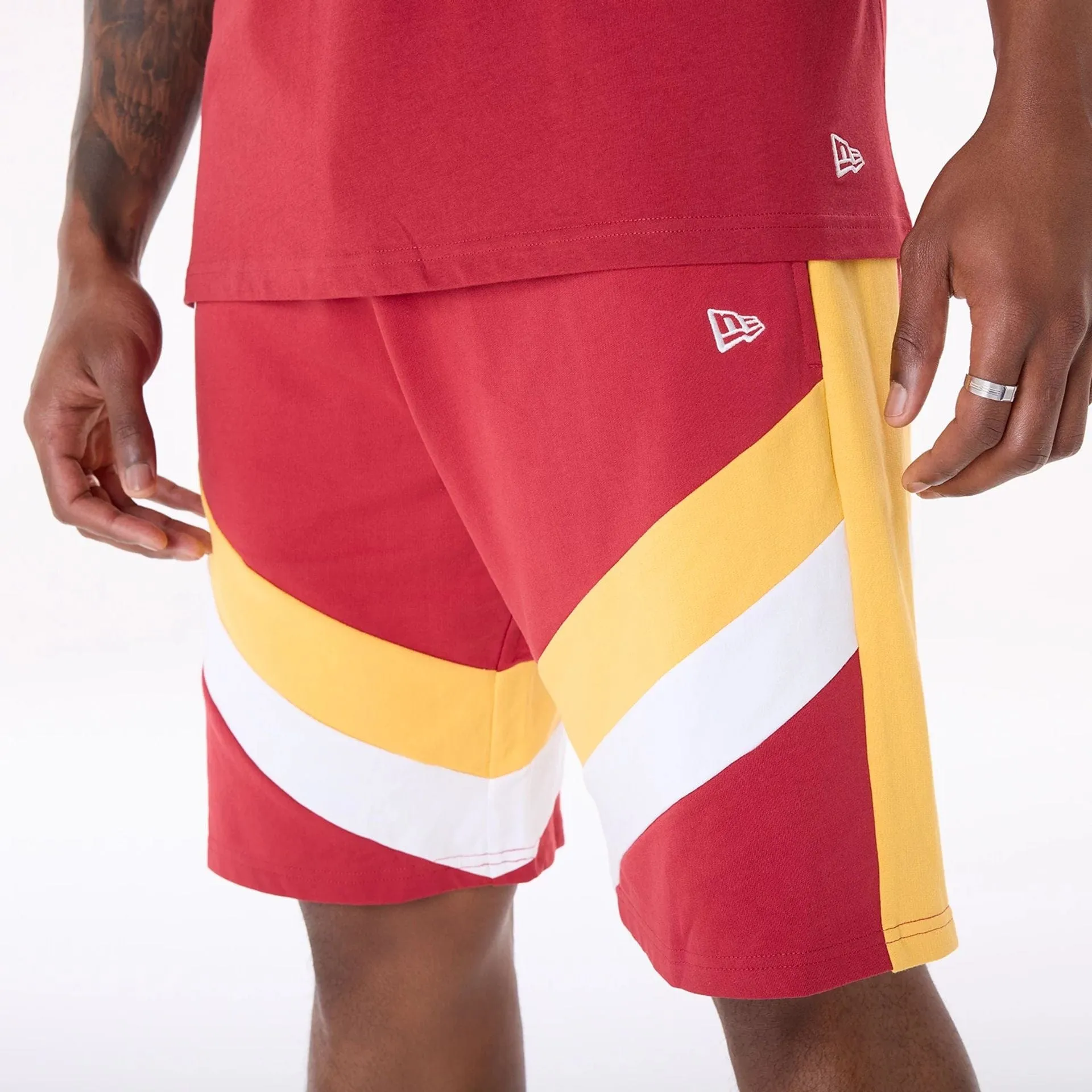 New Era Sport Shorts Miami Heat NBA Panel Dark Red Shorts