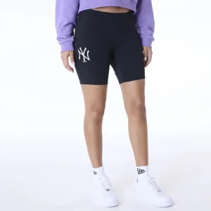 New Era Sport Shorts New York Yankees Womens MLB League Essential Black Cycling Shorts