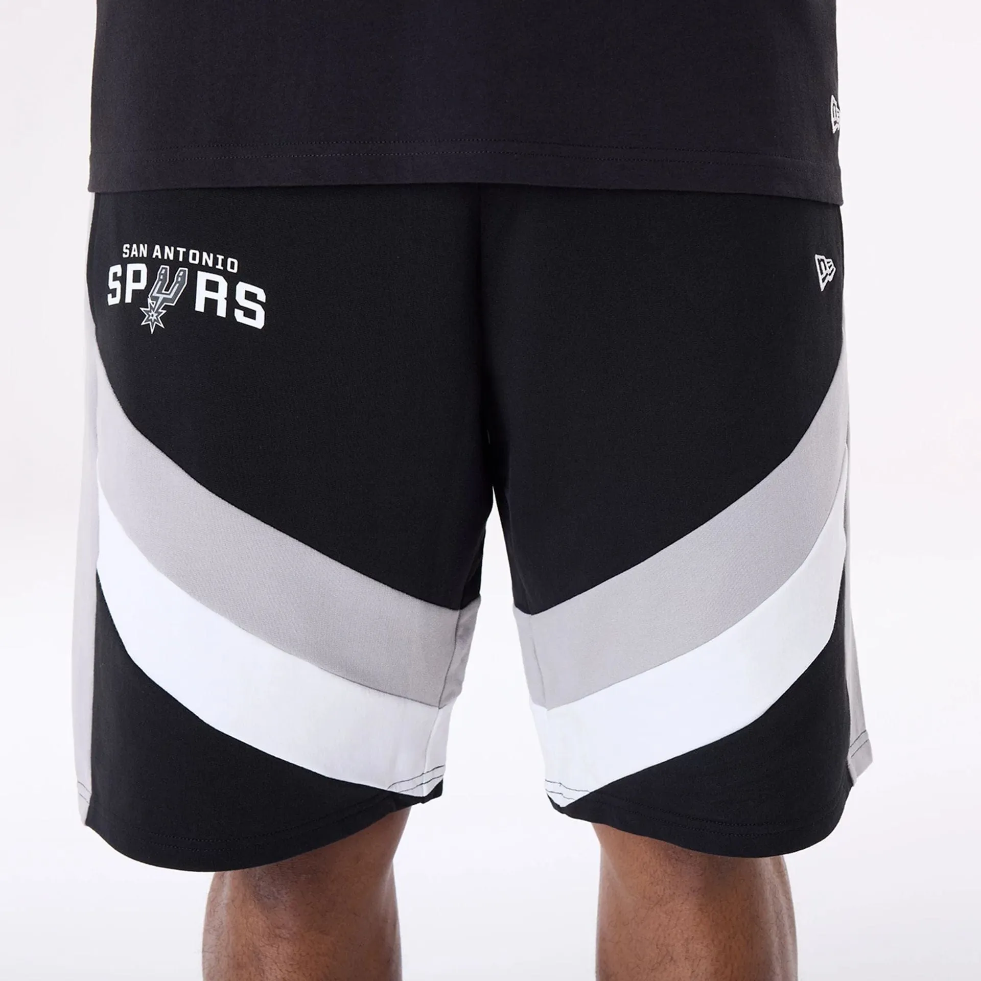 New Era Sport Shorts San Antonio Spurs NBA Panel Black Shorts