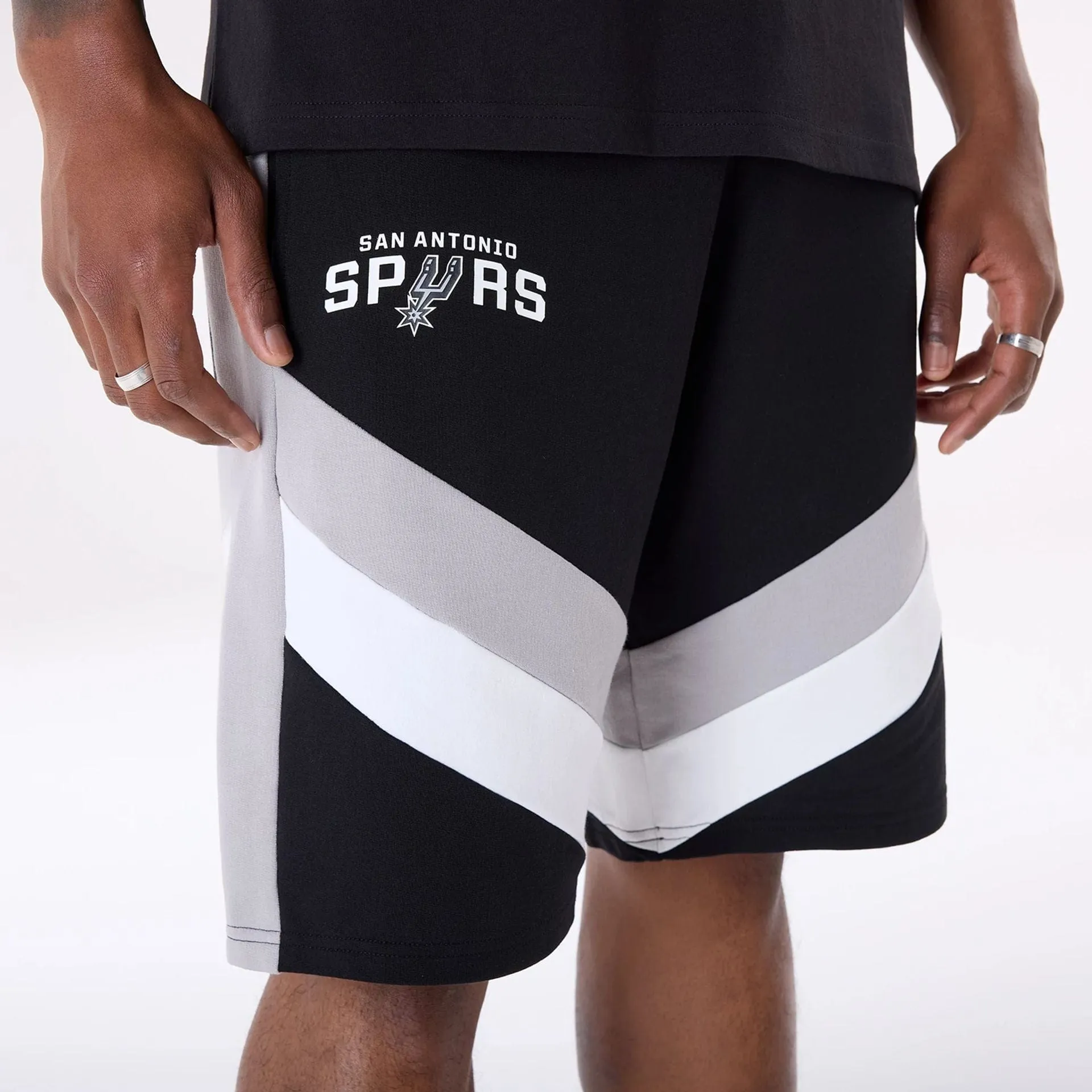 New Era Sport Shorts San Antonio Spurs NBA Panel Black Shorts