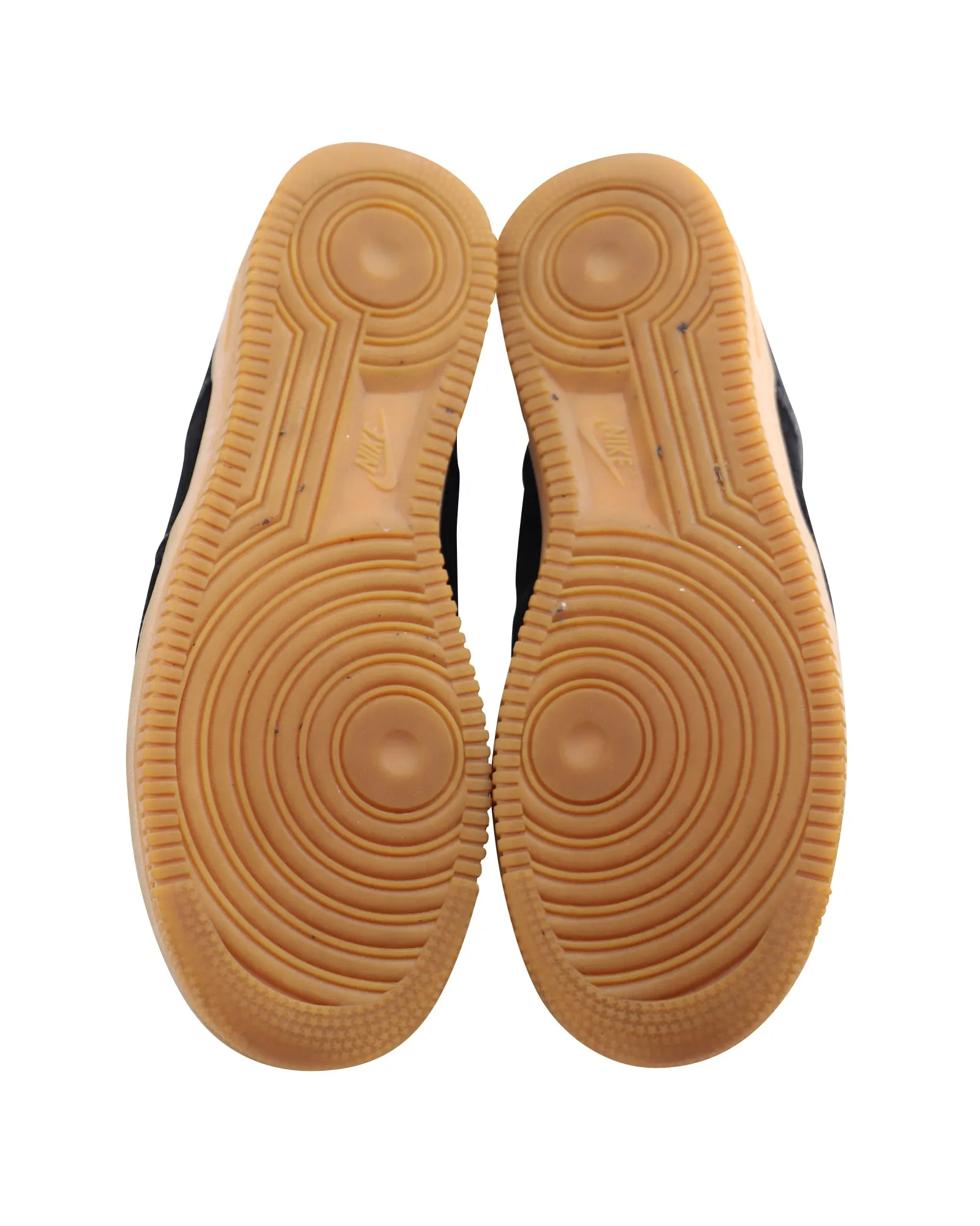 Nike Air Force 1 07 LV8 in Black Gum Suede