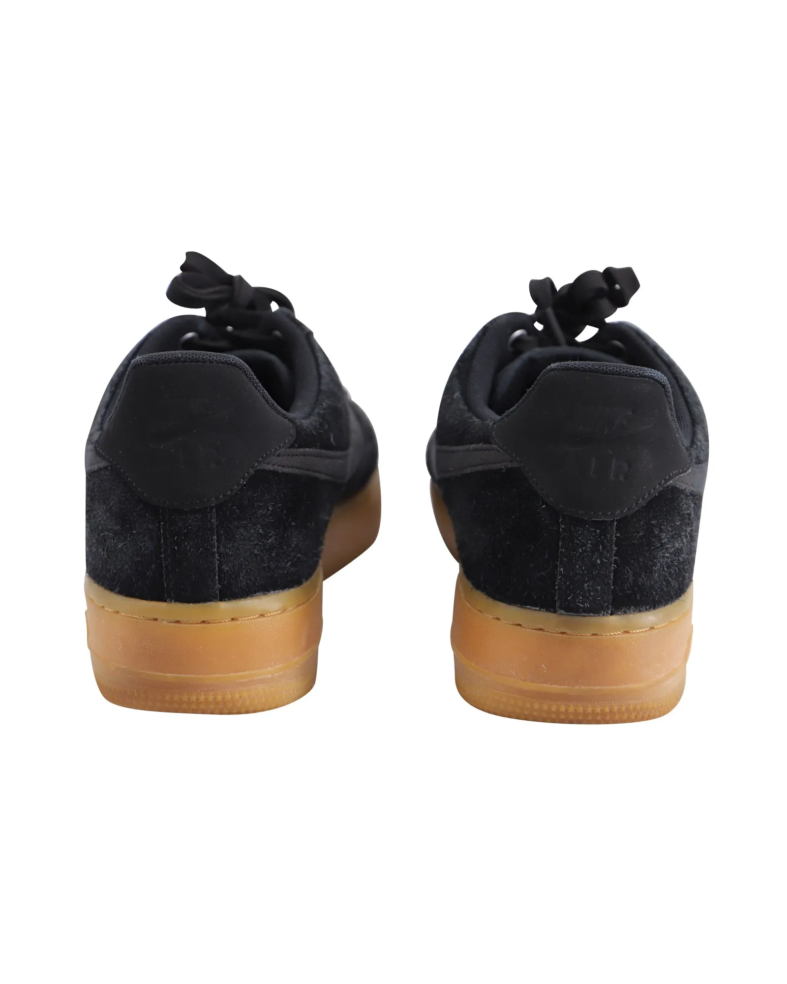 Nike Air Force 1 07 LV8 in Black Gum Suede
