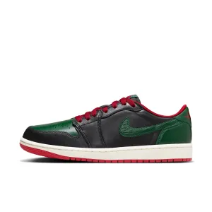 Nike Air Jordan 1 Retro Low OG Black/Gorge Green-Varsity Red  CZ0775-036 Women's