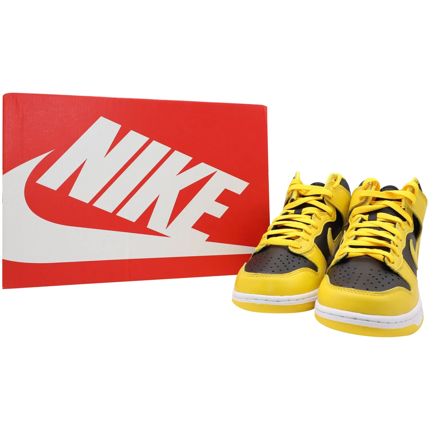 Nike Dunk High Varsity Maize in Yellow Leather