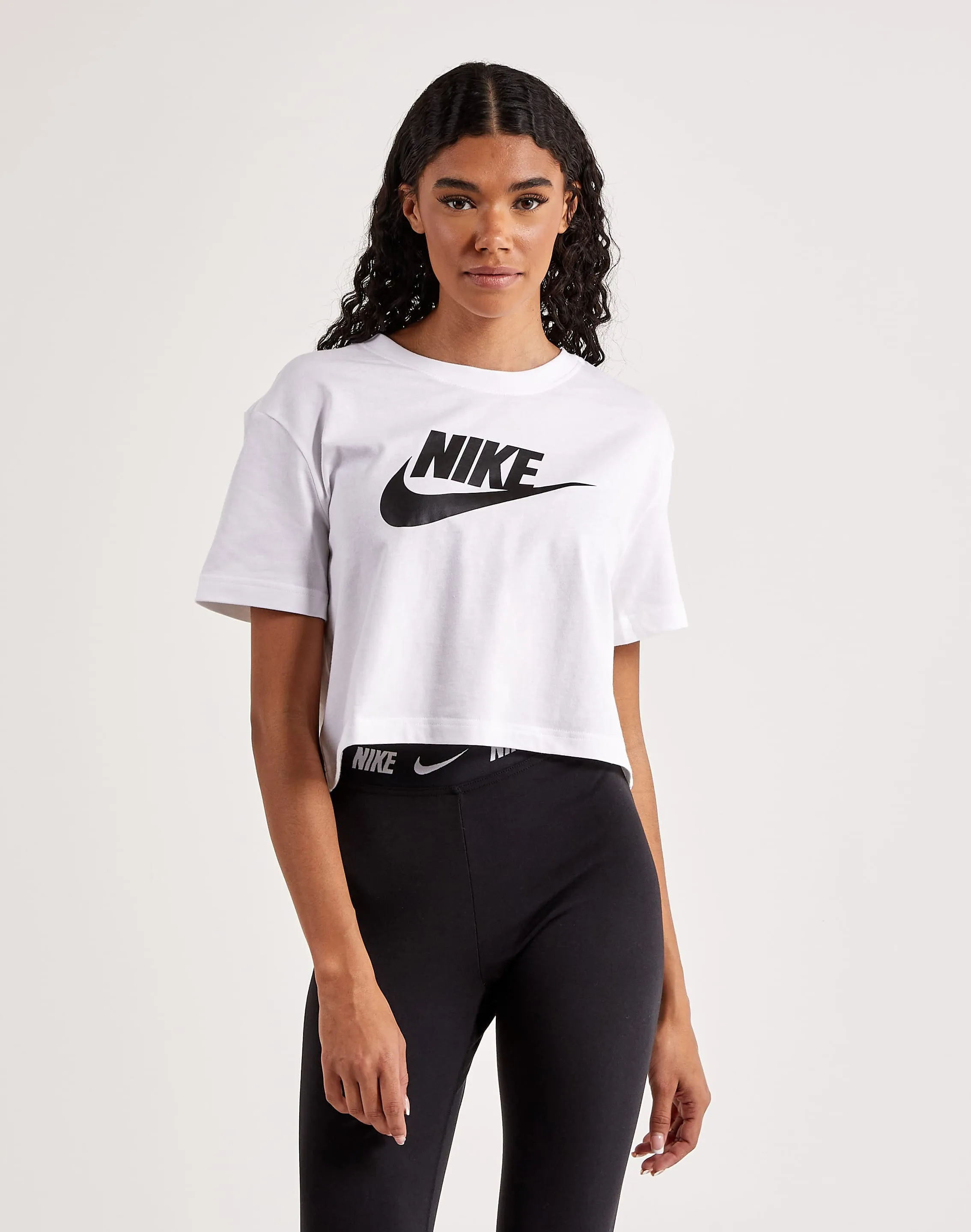 Nike Essential Cropped Logo Tee