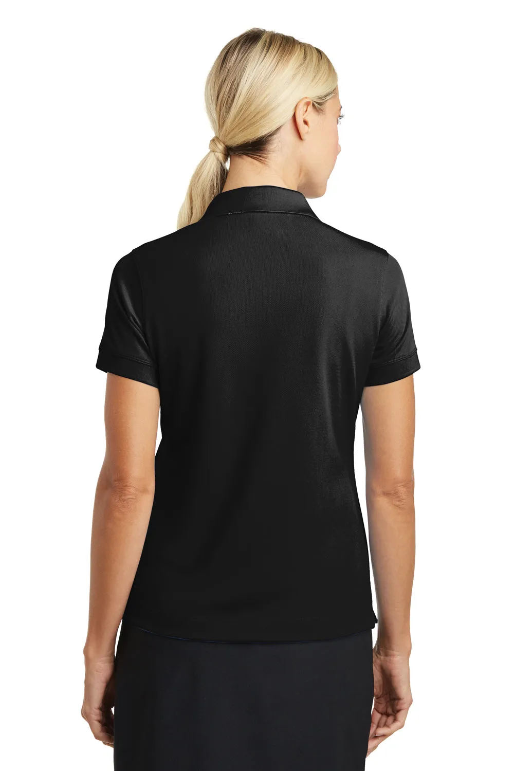 Nike Womens Classic Dri-Fit Moisture Wicking Short Sleeve Polo Shirt - Black