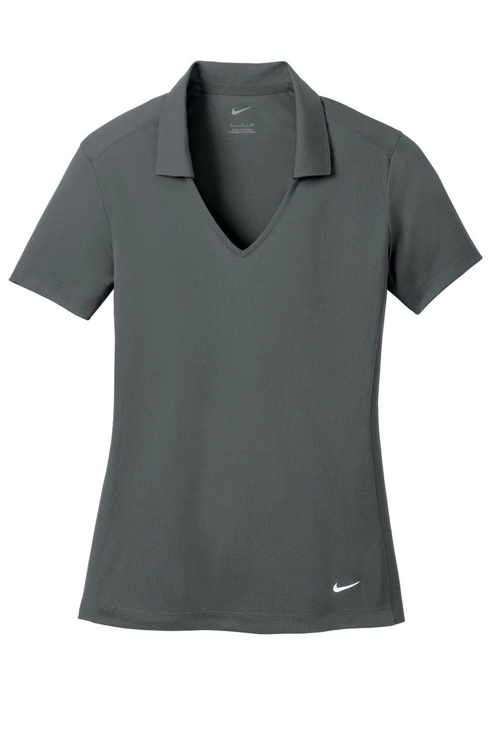 Nike Womens Dri-Fit Moisture Wicking Short Sleeve Polo Shirt - Anthracite Grey