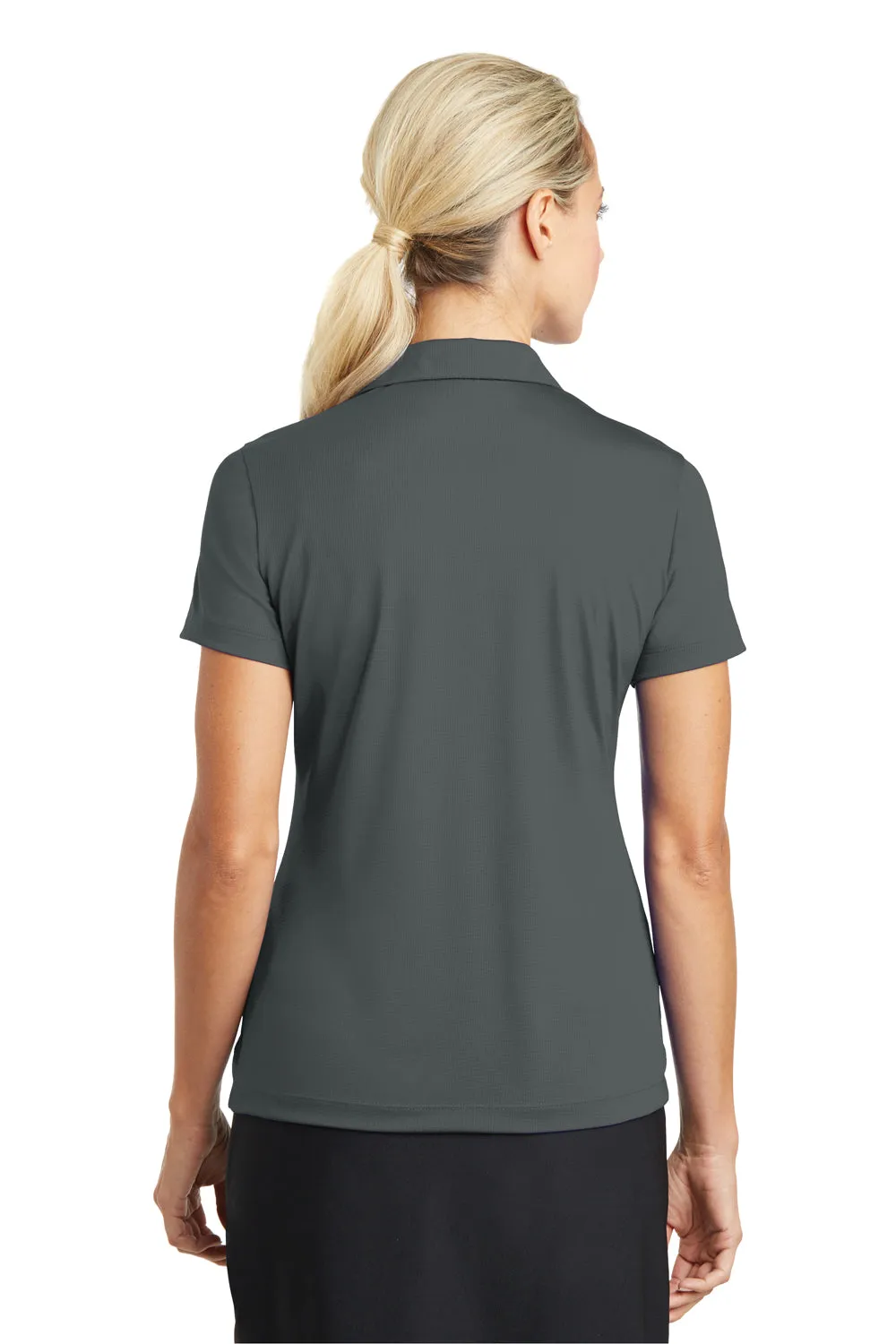 Nike Womens Dri-Fit Moisture Wicking Short Sleeve Polo Shirt - Anthracite Grey