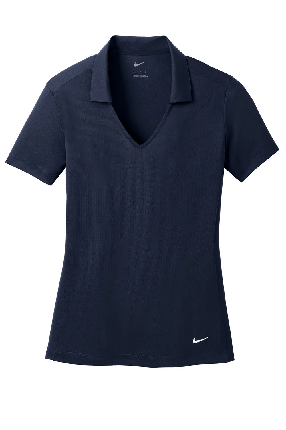 Nike Womens Dri-Fit Moisture Wicking Short Sleeve Polo Shirt - Marine Blue