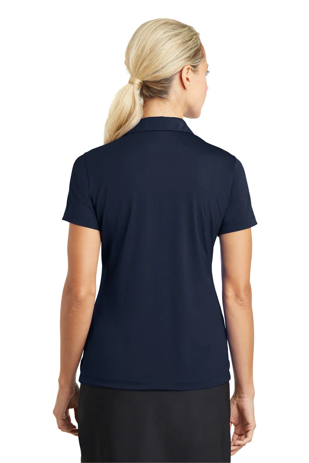 Nike Womens Dri-Fit Moisture Wicking Short Sleeve Polo Shirt - Marine Blue