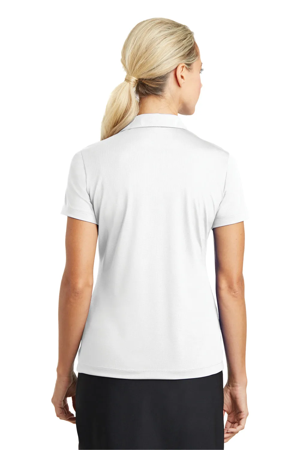 Nike Womens Dri-Fit Moisture Wicking Short Sleeve Polo Shirt - White
