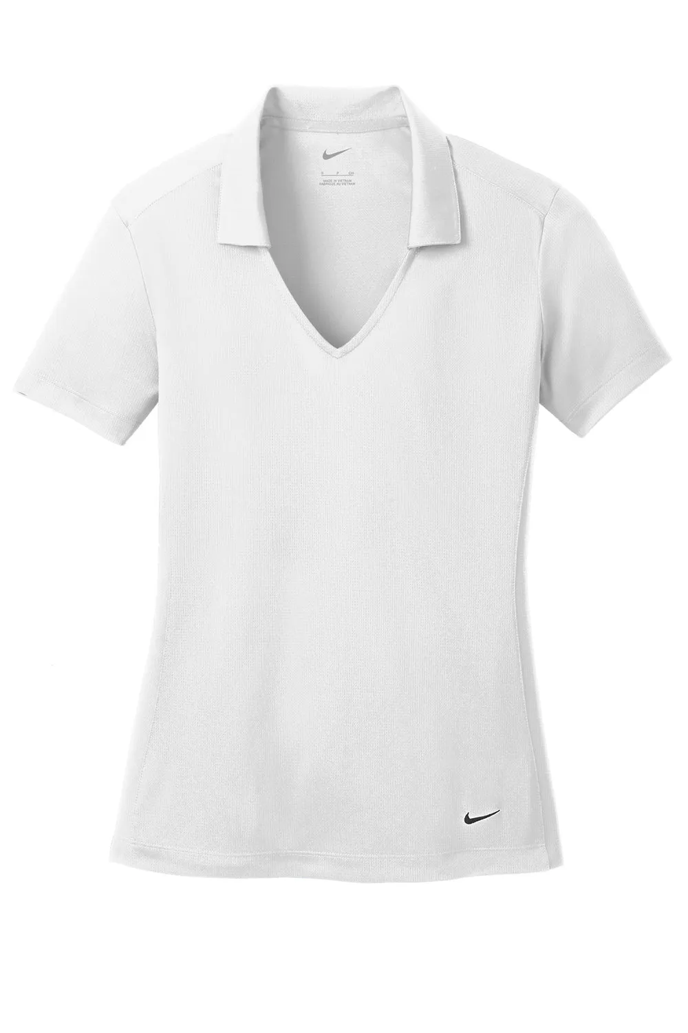 Nike Womens Dri-Fit Moisture Wicking Short Sleeve Polo Shirt - White