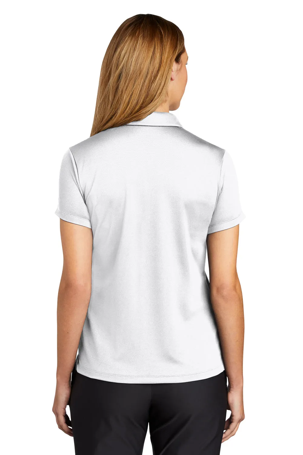 Nike Womens Essential Dri-Fit Moisture Wicking Short Sleeve Polo Shirt - White