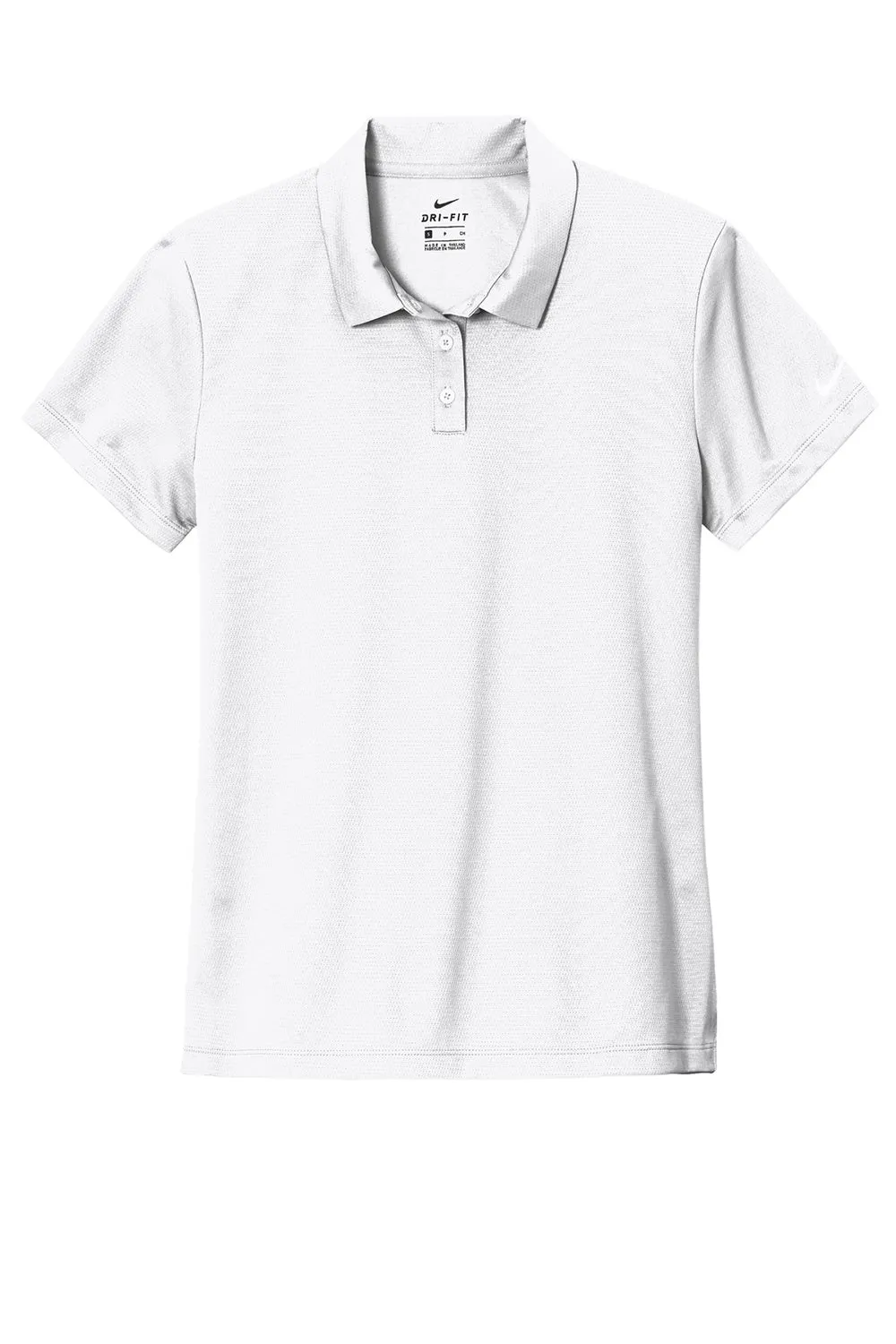 Nike Womens Essential Dri-Fit Moisture Wicking Short Sleeve Polo Shirt - White