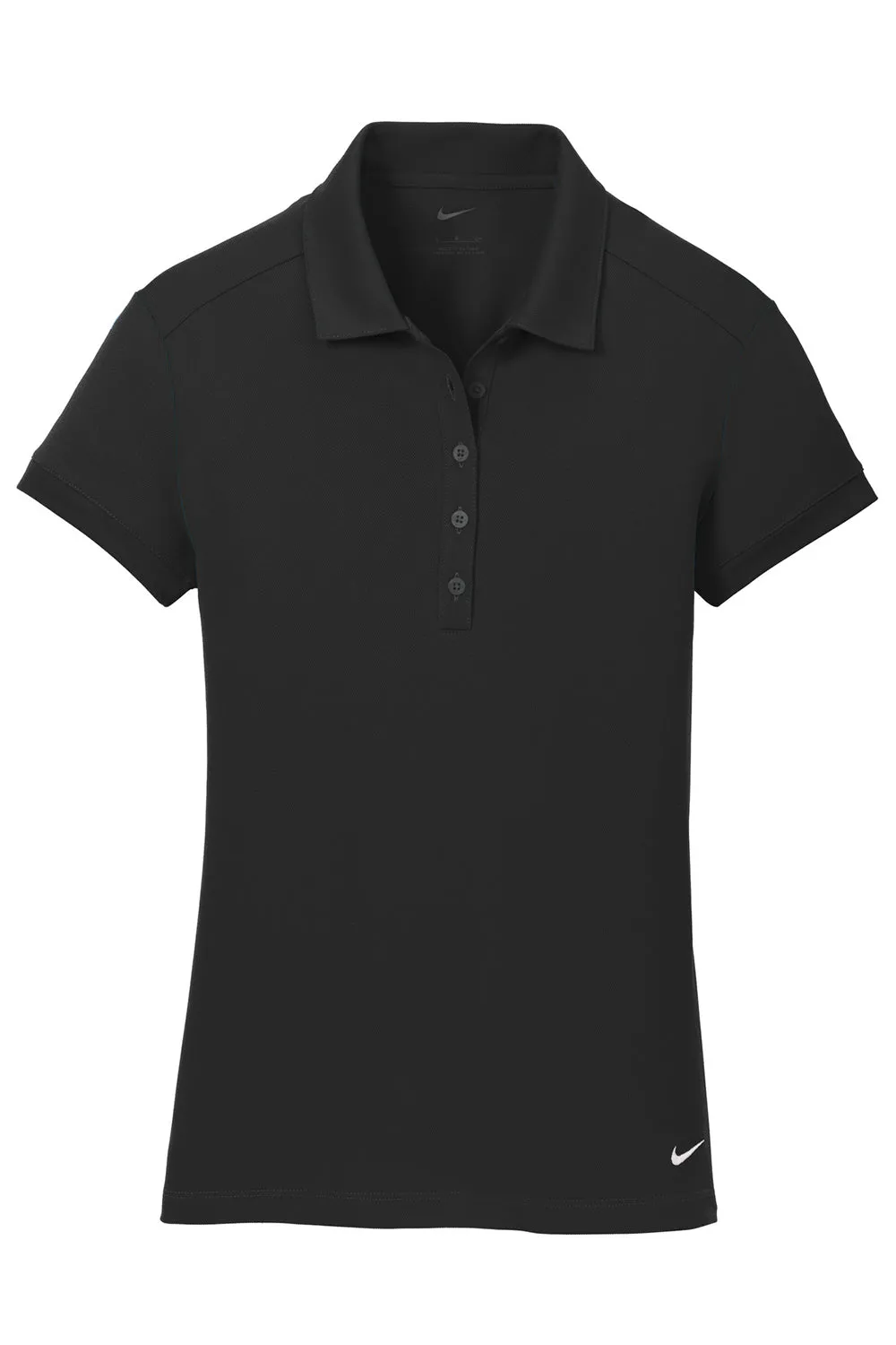 Nike Womens Icon Dri-Fit Moisture Wicking Short Sleeve Polo Shirt - Black