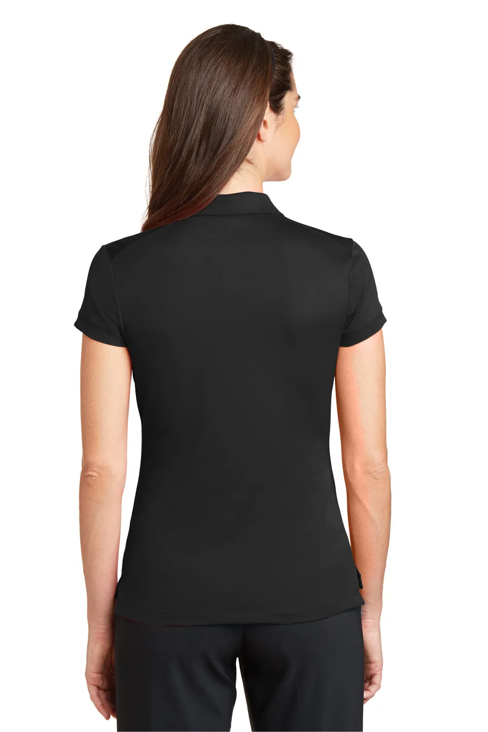 Nike Womens Icon Dri-Fit Moisture Wicking Short Sleeve Polo Shirt - Black