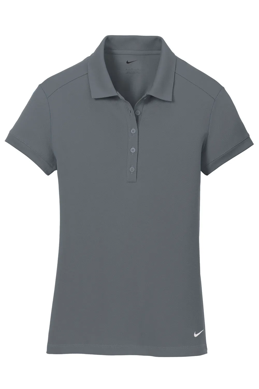 Nike Womens Icon Dri-Fit Moisture Wicking Short Sleeve Polo Shirt - Dark Grey