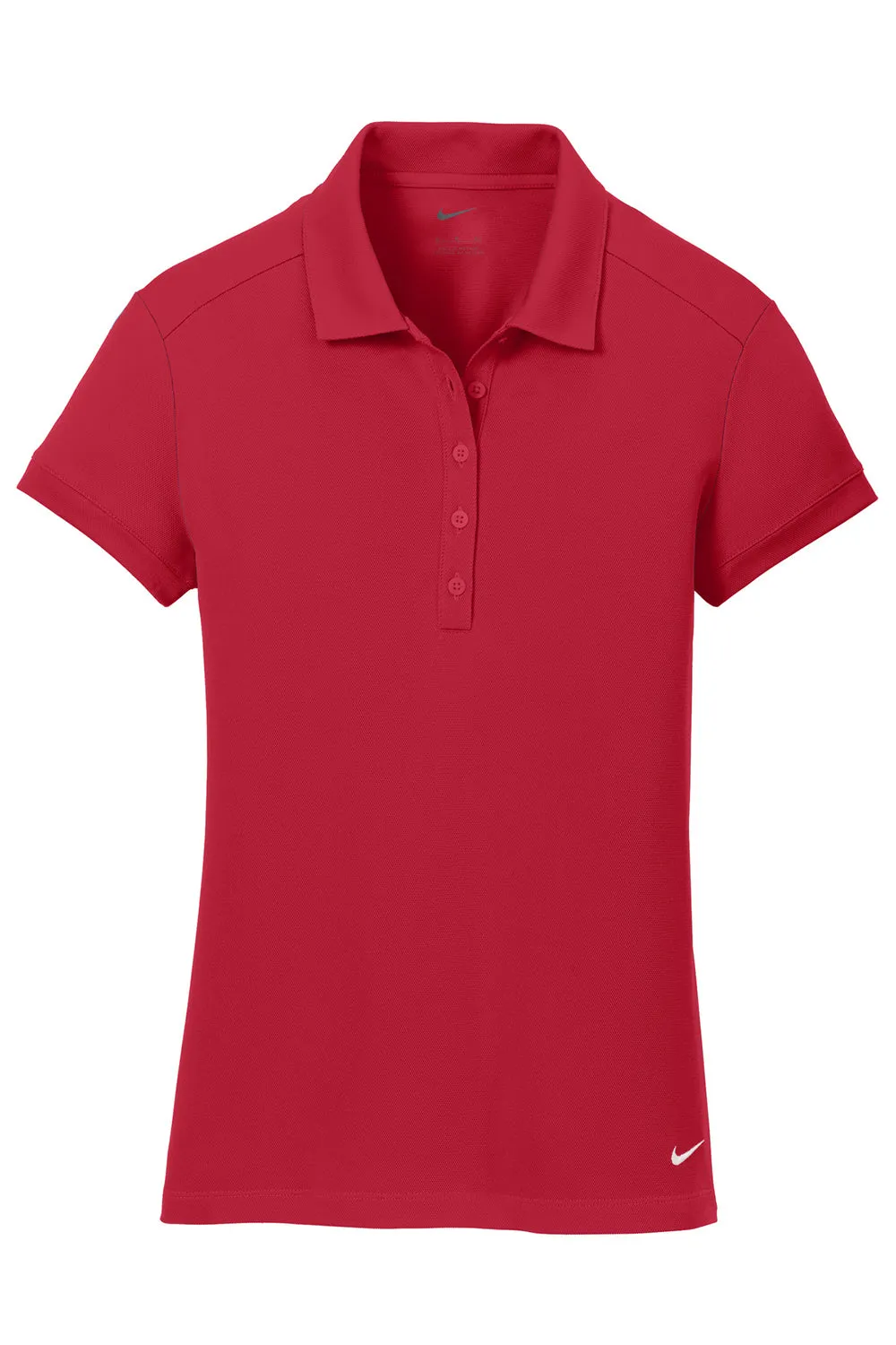 Nike Womens Icon Dri-Fit Moisture Wicking Short Sleeve Polo Shirt - Gym Red