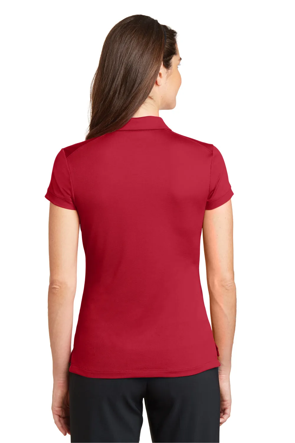 Nike Womens Icon Dri-Fit Moisture Wicking Short Sleeve Polo Shirt - Gym Red