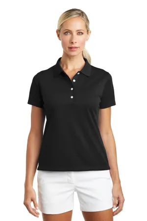 Nike Womens Tech Basic Dri-Fit Moisture Wicking Short Sleeve Polo Shirt - Black