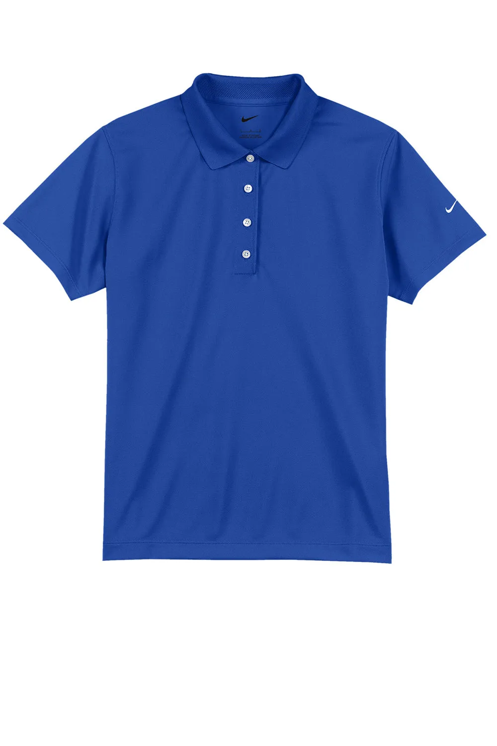 Nike Womens Tech Basic Dri-Fit Moisture Wicking Short Sleeve Polo Shirt - Varsity Royal Blue