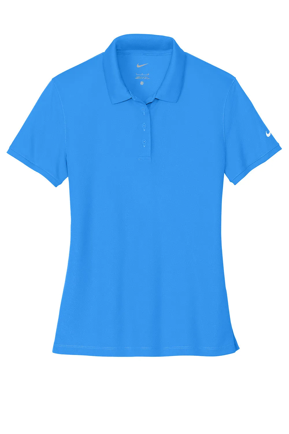 Nike Womens Victory Dri-Fit Moisture Wicking Short Sleeve Polo Shirt - Light Photo Blue