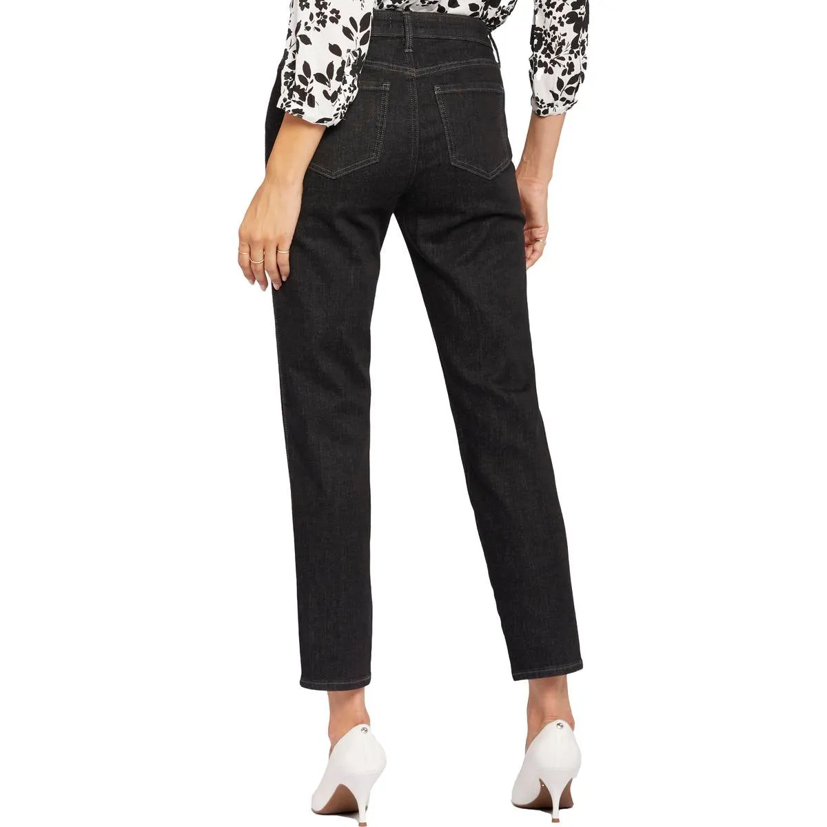 NYDJ Womens Stella Relaxed Denim Tapered Leg Jeans